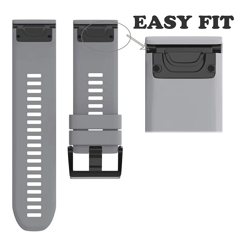 Fistar 15 цветов 22 мм Замена силикагель быстрый выпуск легко подходит ремешок для Garmin Fenix 5 gps часы ремень ремни браслет
