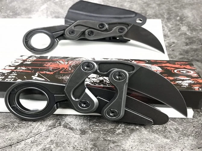 Karambit нож 60-61HRC M390 Порошковая сталь Высокое качество Открытый Отдых EDC инструмент выживания складной нож карманный нож Подарочный нож