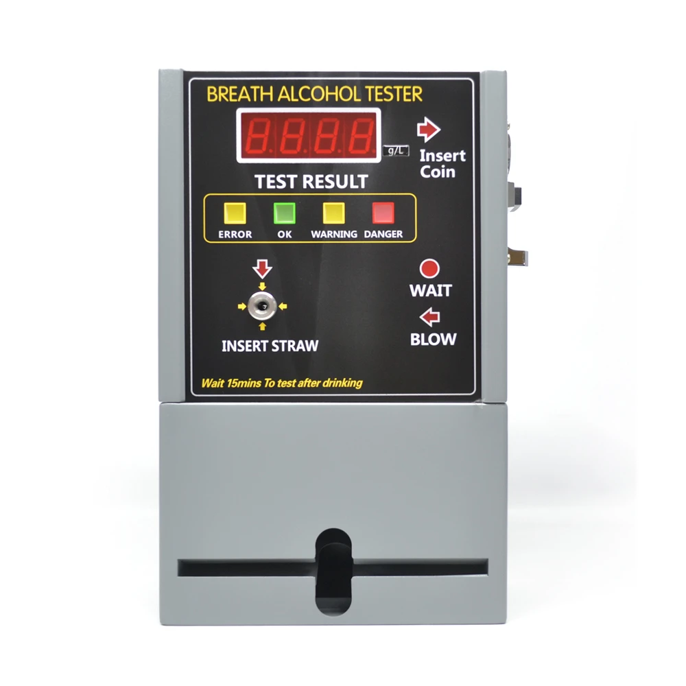 2019 New Professional Coin Operated Alcohol Tester/breathalyzer Machine