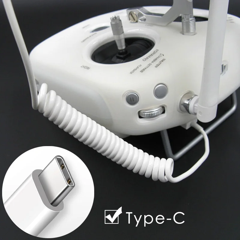 

Charge Spring Cable Data Line for Type-C for DJI Phantom 4/3 Pro&Adv Inspire 1 Inspire 2