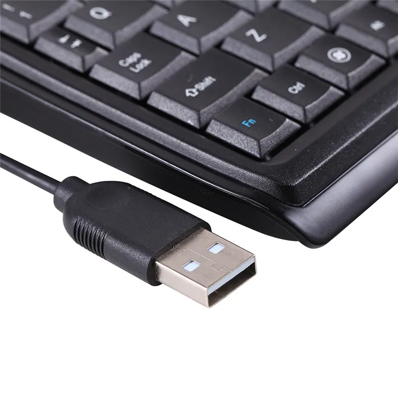 New Ultra Thin Slim 78 Key Wired USB Mini PC Keyboard for PC Apple Mac Laptop A8-1