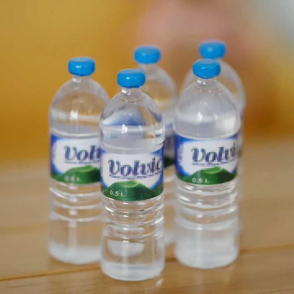 

Mini Toys Water Bottle Food Play House Mini Dollhouse Mineral Water 1/12 Scale Accessories Dolls Decoration