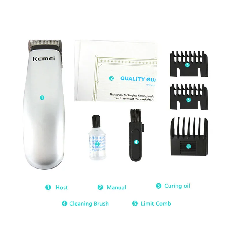 KM-666, электрическая машинка для стрижки волос, триммер для волос на сухой батарее, инструмент для укладки волос, триммер для стрижки бороды, машинка для бритья, для семейного использования