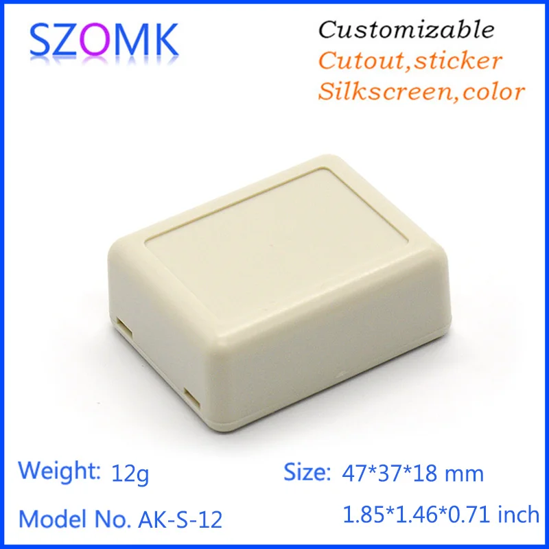 

2 pcs, 47*37*18mm szomk diy small abs plastic box plastic enclosure for electronics plastic case electronic junction box