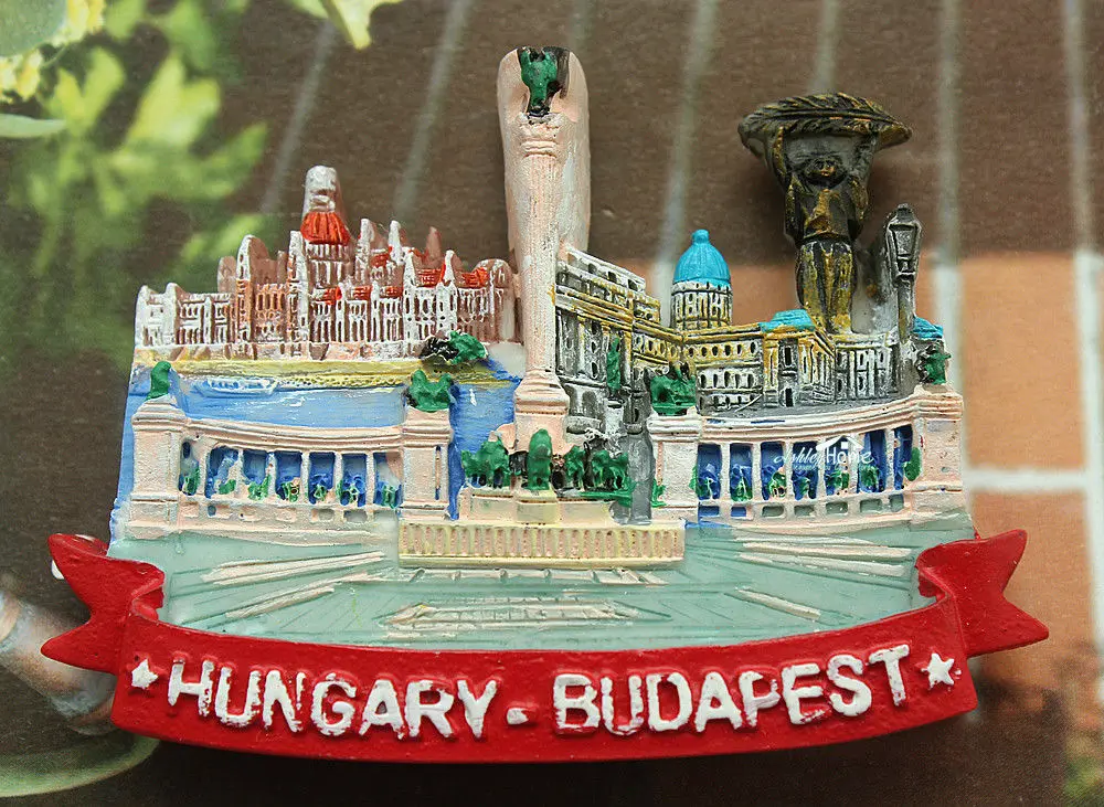 Hungary Budapest Tourist Travel Souvenir 3D Resin Decorative Fridge Craft Worldwide GIFT