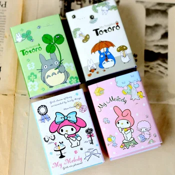 

10 pcs/Lot Totoro memo pad Kawaii Melody Folding sticky note Cartoon Guest book Mini stickers Stationery School supplies FM355