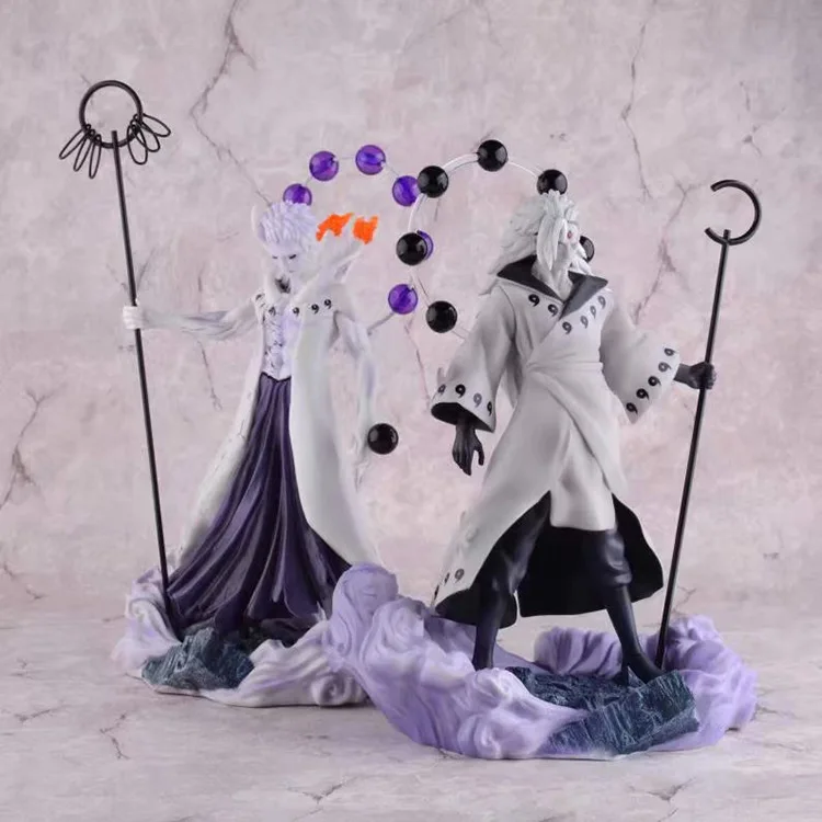 

New Comic Anime Naruto Uchiha Obito Madara Ootutuki Hagoromo Rikudo Sennin State 11" Figure Model Toys Child Gift