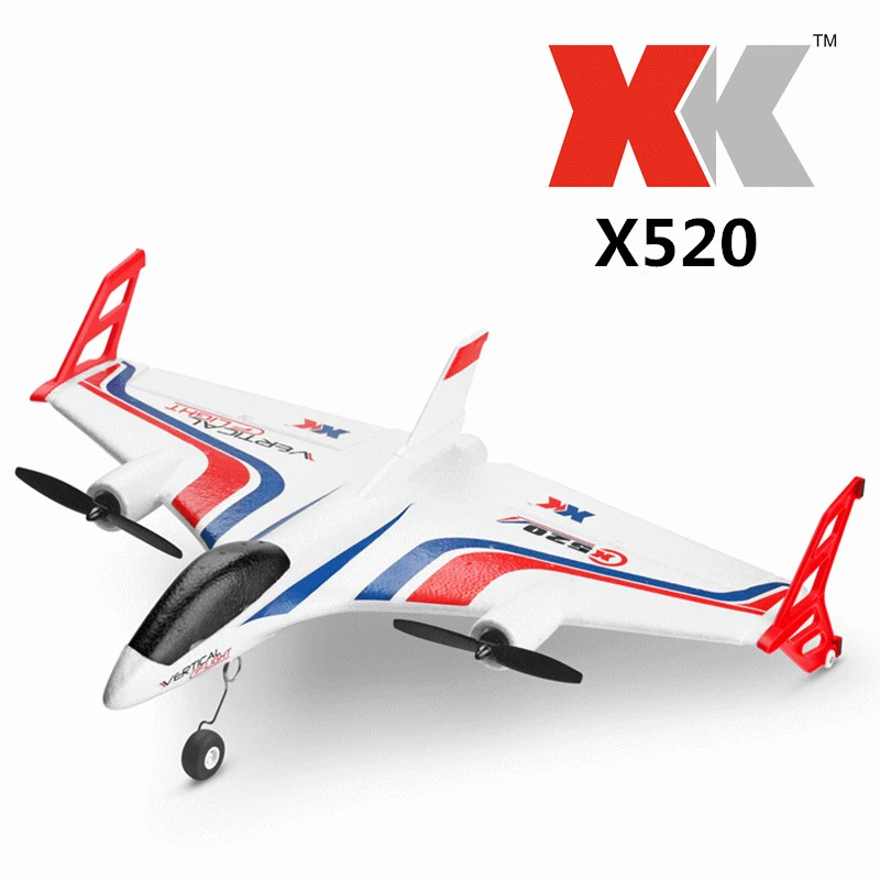 WLtoys XK520 RC Airplane Foam Glider 6 Channels Brushless Vertical Take Off Stunt Aerocraft Big Remote Control Aircraft Model