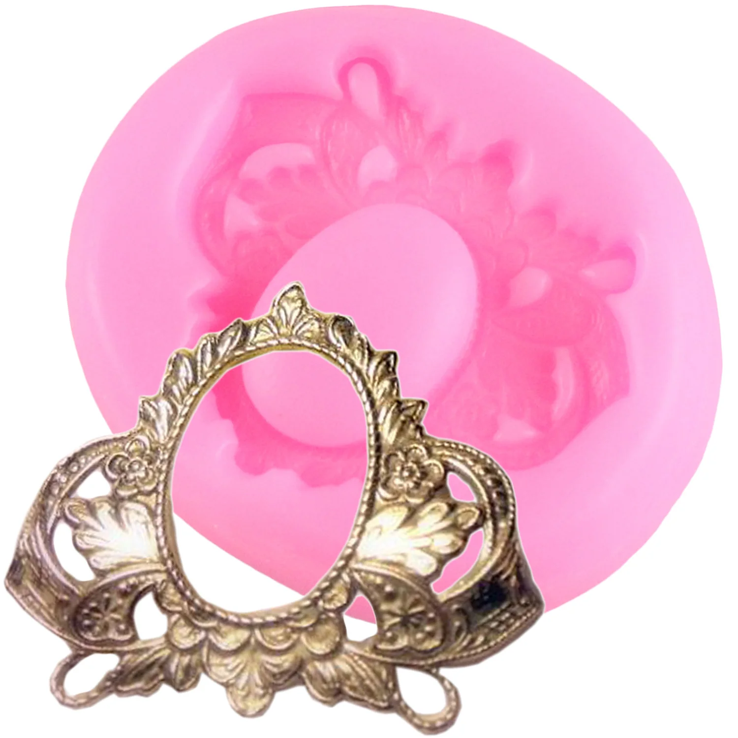 

3D Frame Lace Cake Border Silicone Mold DIY Baking Relief Cupcake Topper Fondant Cake Decorating Chocolate Gumpaste Mould