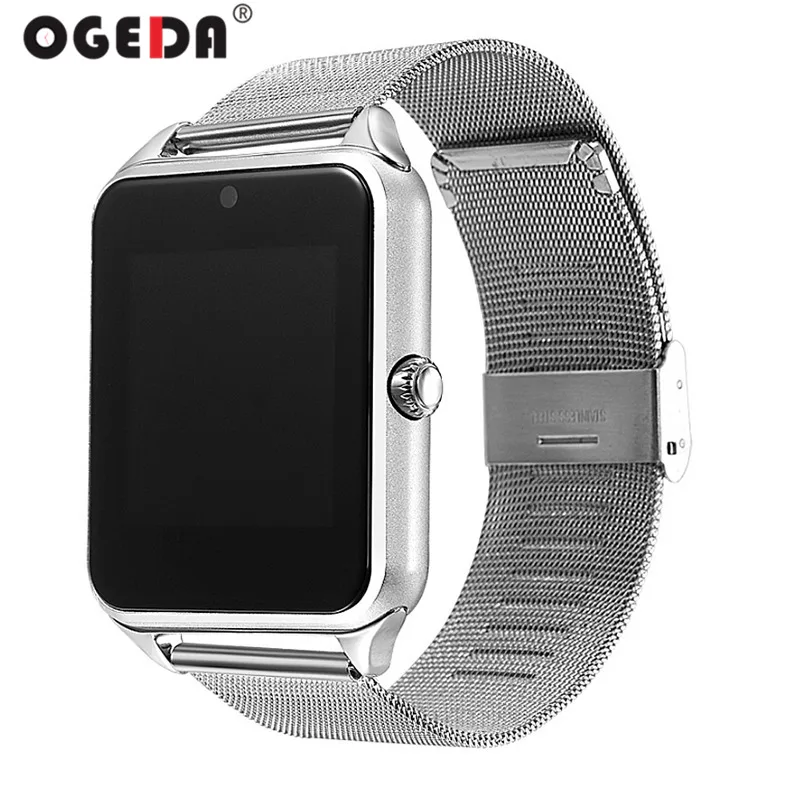 OGEDA 2019 спортивные Смарт-часы для мужчин и женщин Blutooth Camera Stainleess сталь секундомер