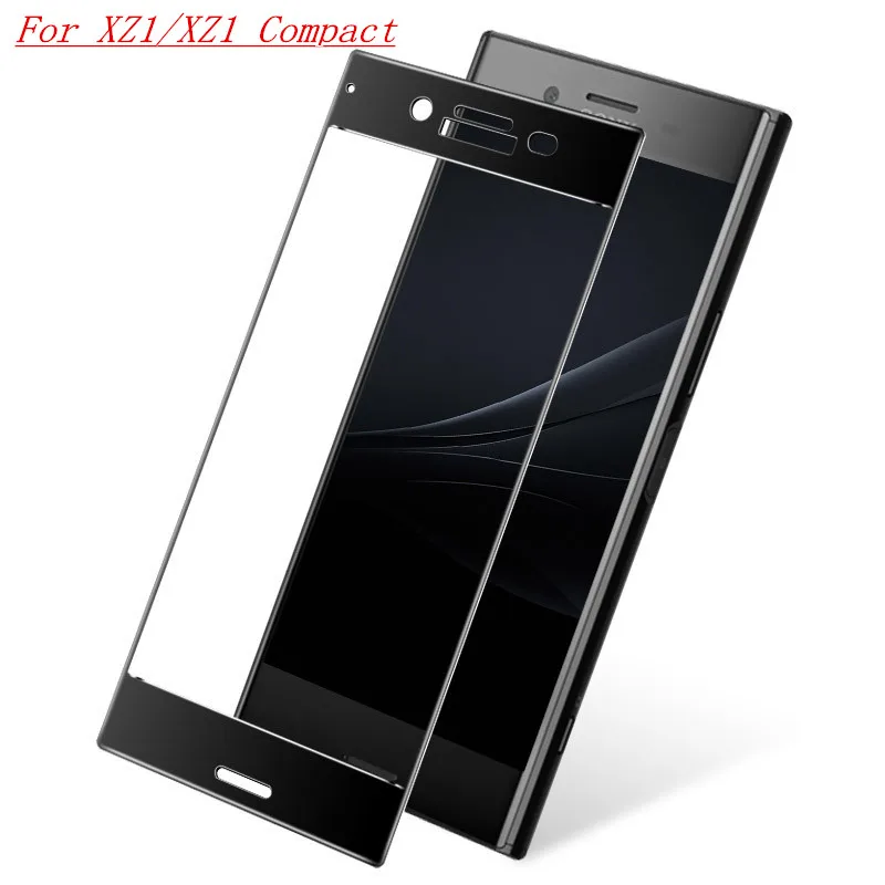 

sFor Sony Xperia XZ1 Compact Screen Protector sFor Sony Xperia XZ1 Glass Tempered Full Cover Full Glue Glass For Sony XZ1