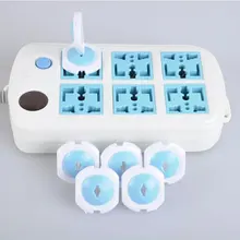 6 шт. Детская безопасность русский Европейский стандарт Детская электрическая розетка защита от детей пластиковый замок безопасности Розетка вилки в розетках