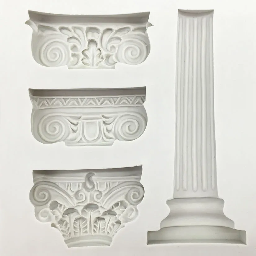 Римская колонна дизайн формы силиконовые Форма для выпечки помадка торт декоративные инструменты для выпечки