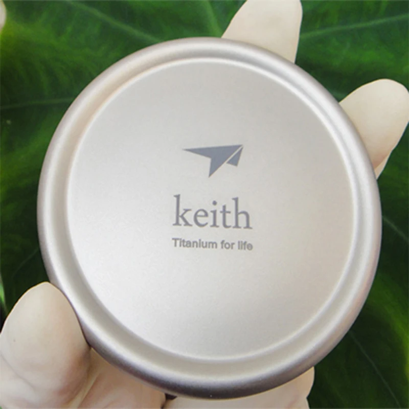 Стакан Keith 300 мл титановая кружка с двойными стенками и крышкой стакан для воды