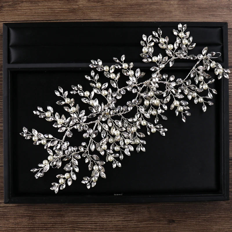 New Arrival Elegant Headbands Silver Pearl Rhinestone Wedding Bridal Hair Accessories Handmade Ornaments Women Hair Jewelry Gift New Arrival Elegant Headbands Silver Pearl Rhinestone Wedding Bridal Hair Accessories Handmade Ornaments Women Hair Jewelry Gift