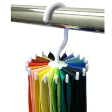 360 Rotating Tie Rack ajustável Tie Hanger homens titular 20 gravata organizador