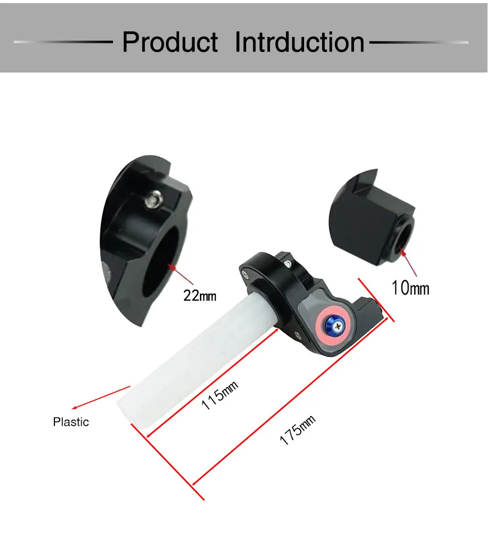 ZSDTRP 7/8 ''мотоциклы 1/4 быстрого действия газа дроссельной заслонки+ ручки для грязи велосипед Quad ATV гонки