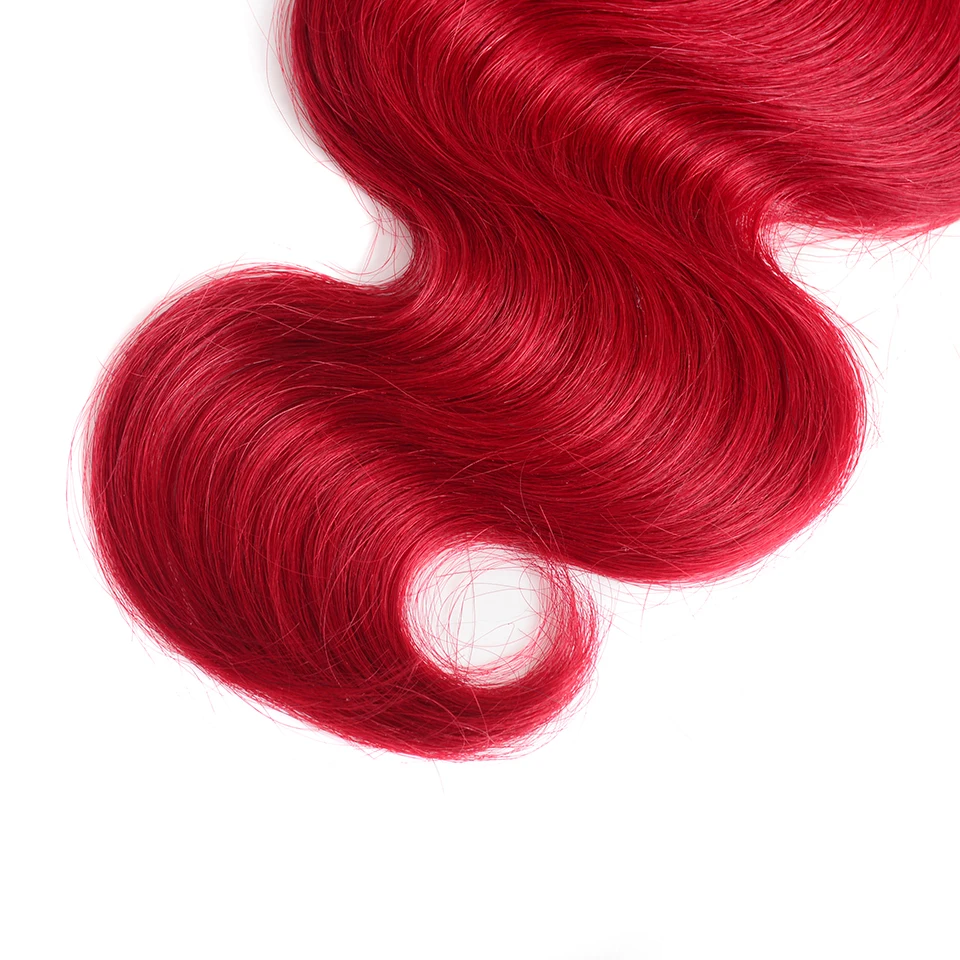 Sexay темно-красные Омбре человеческие волосы ткет 3 шт. Лот 2 тона T1B/красный Омбре объемная волна бразильские человеческие волосы пряди Черная пятница распродажа
