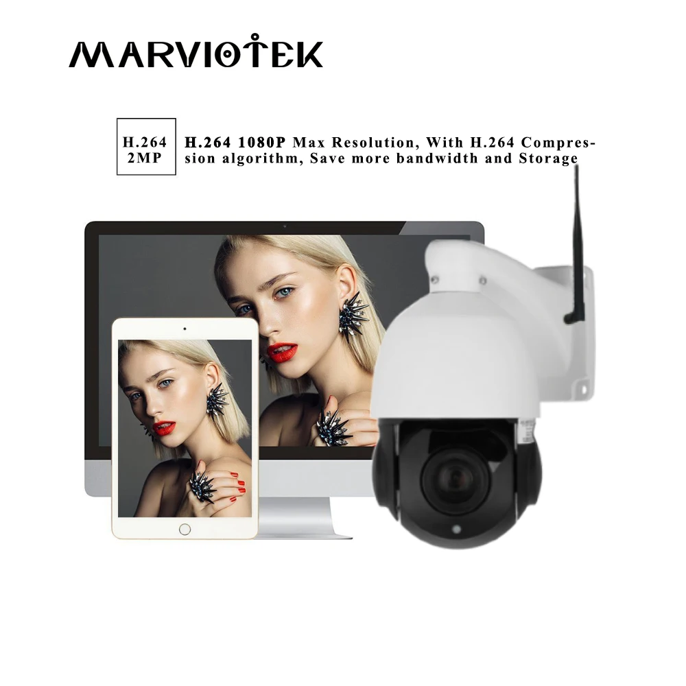 

4.5 inch HD 1080P PTZ IP Camera Wifi Outdoor Network Onvif mini Speed Dome Camera 4X Zoom PTZ Camera ip Wireless IR Night Vision