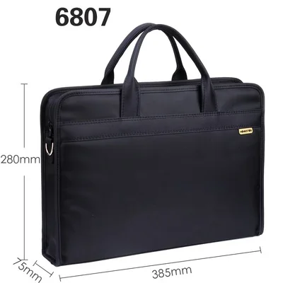 Document bag canvas office men's tote bag business multi-layer Oxford briefcase female simple information package