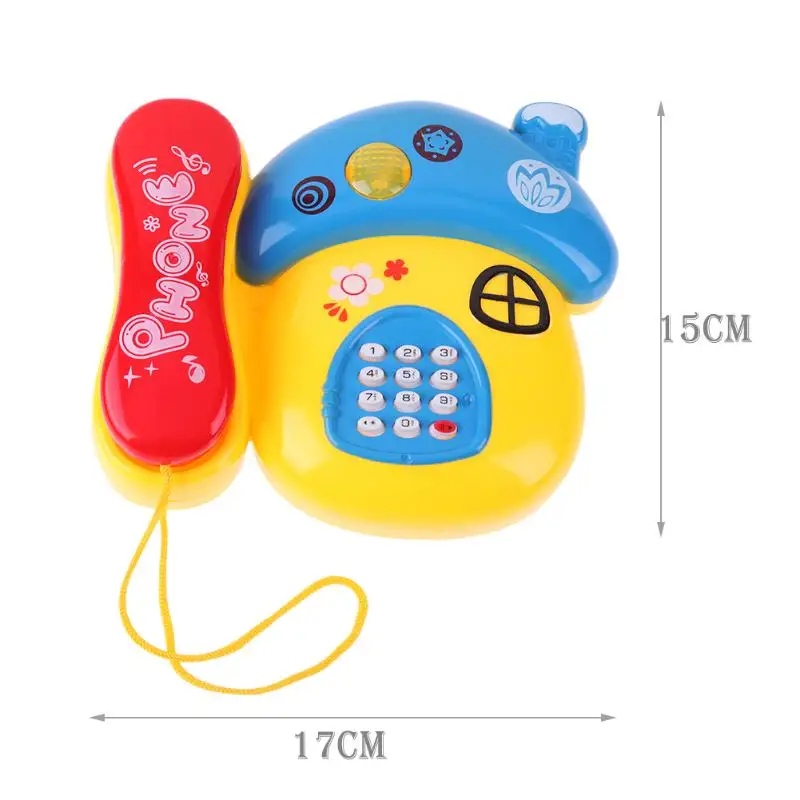 Игрушки для маленьких детей Звук Свет раннего детства 0-12 месяцев мультфильм грибы телефон детский музыкальный электронная игрушка телефон