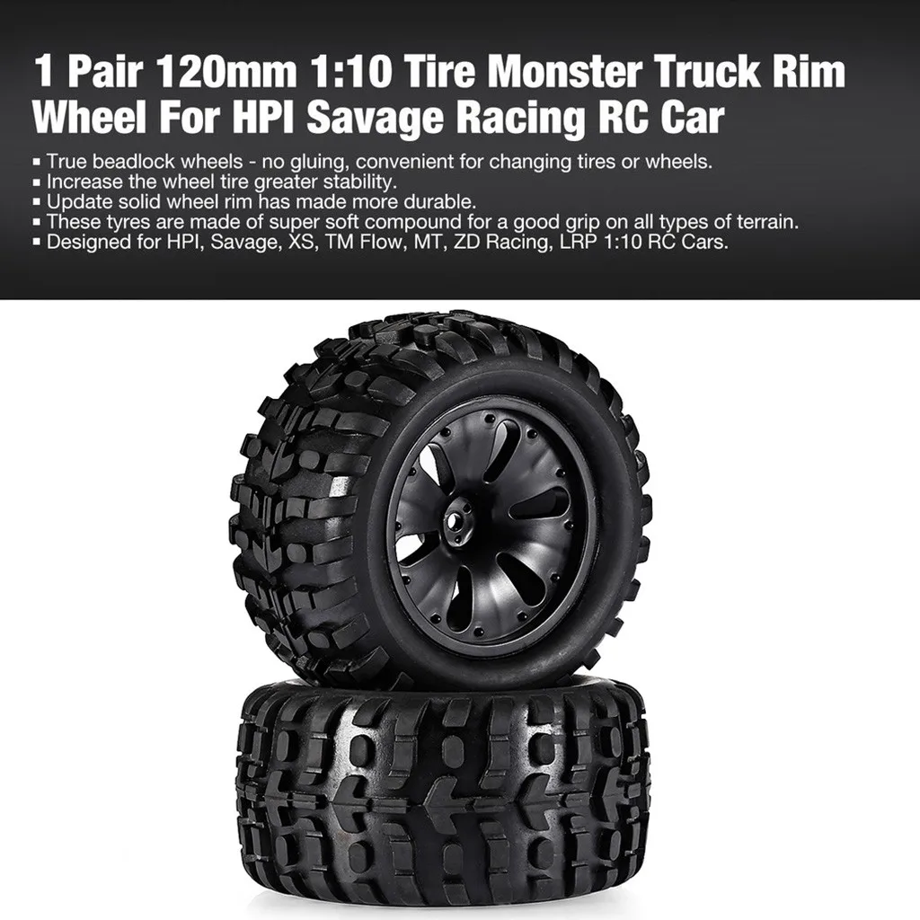 Model parts 2PCS1:10 tires Monsta card wheel rings for HPI HSP high speed RC car 120mm truck wheels L0626 | Игрушки и хобби