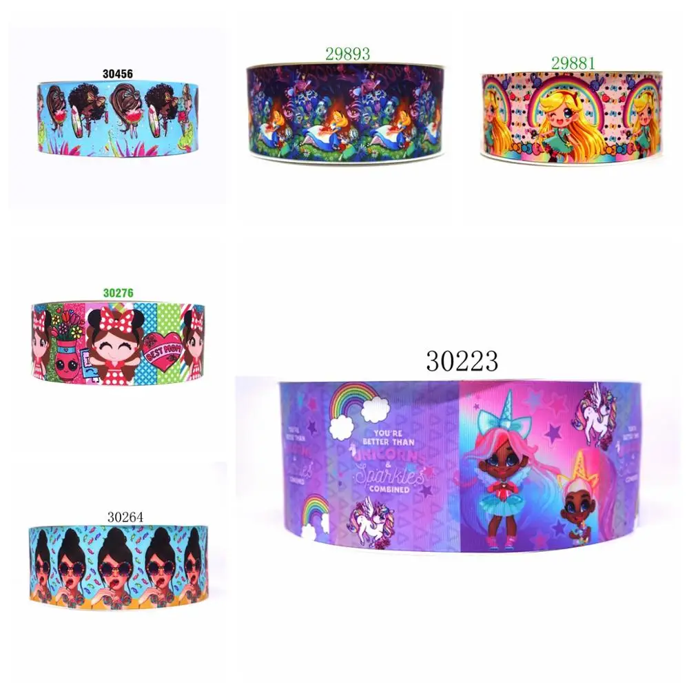 

Free shipping 50 yard flower printed grosgrain ribbon 30223