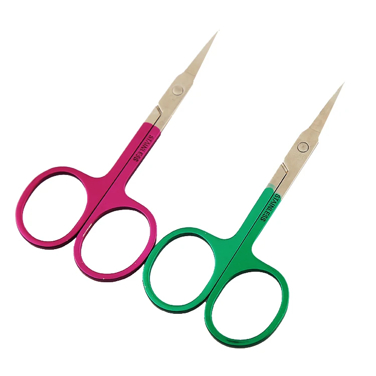 Buy 2 Designs Makeup Tool Small Eyebrow Scissors Cut