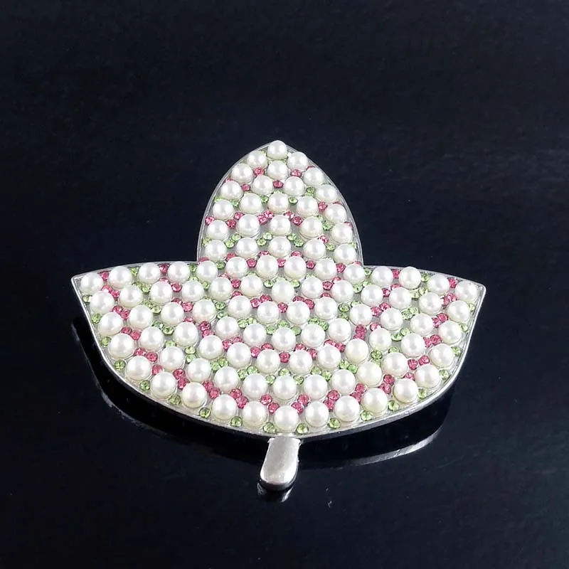 Vintage, Jewelry, Vintage Rhinestone Leaf Brooch Ivy Pin