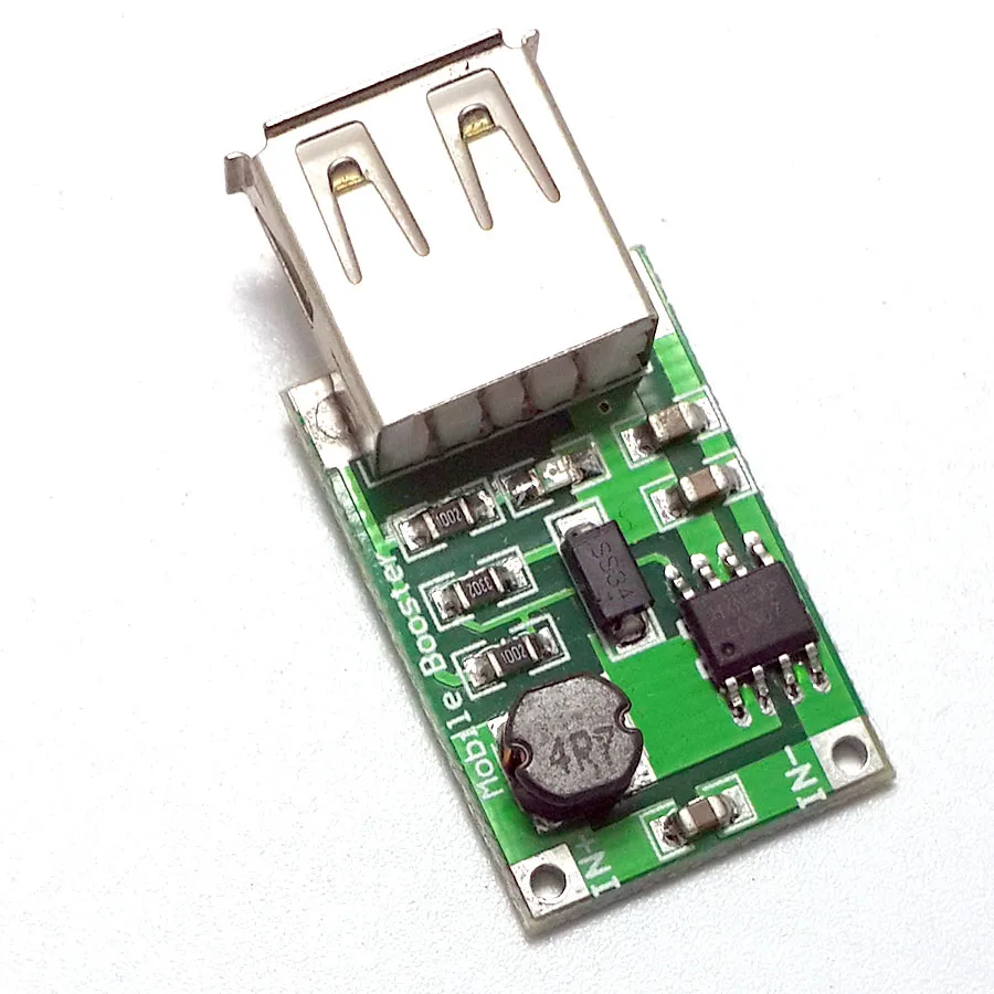 

Input 2 ~ 5V output 5V voltage booster module 1200mA portable power mobile phone charging board