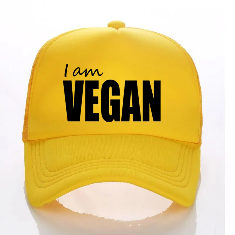 

The Walking Dead Caps Kids/Adult Summer Baseball Hat I am VEGAN Trucker Cap RED Net Snapback hats For Men Women Sun Stop