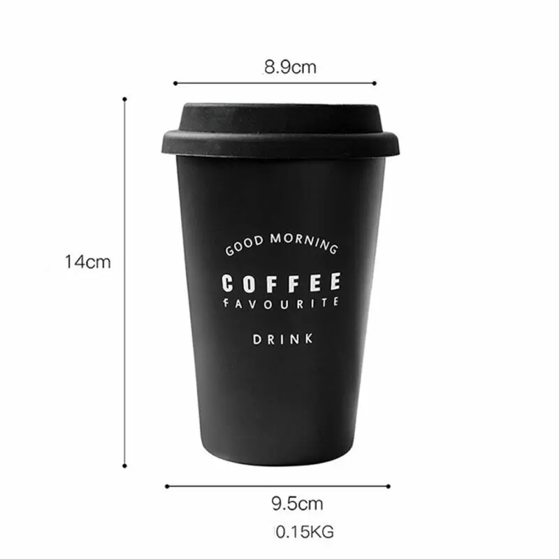 

500ml Stainless Steel Cups With Silicone Lids Drinking Tumblers Eco-Friendly Travel Mug Thermal Stainless Steel Cup Take Away