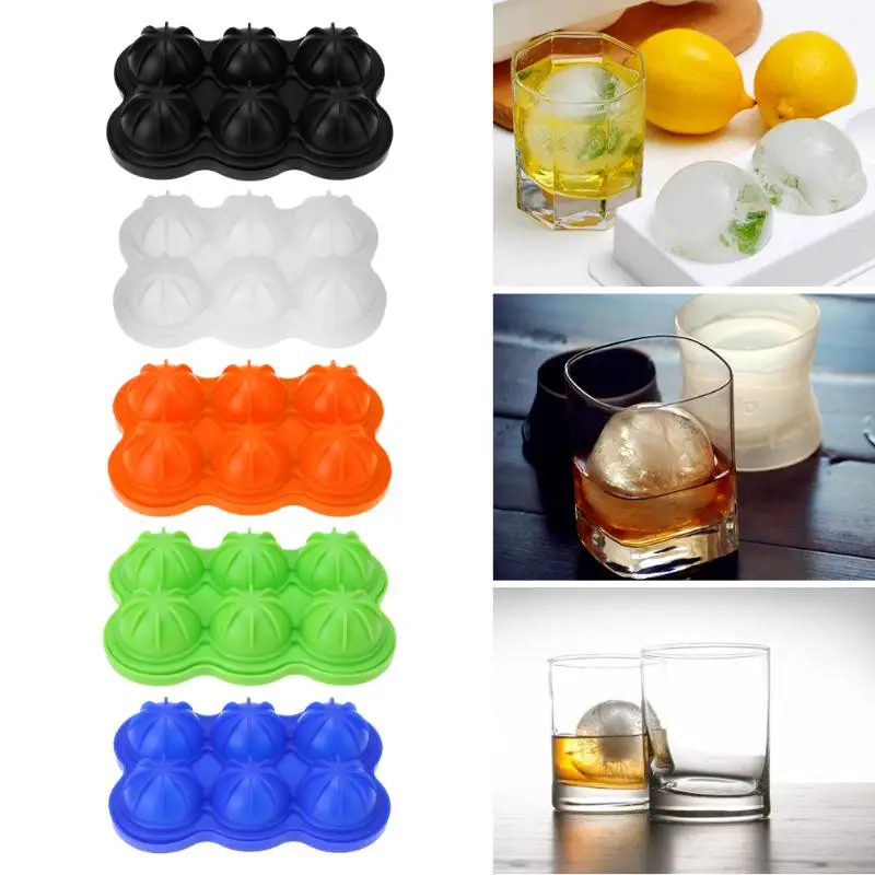 

Round Ice Ball Mold Eco-Friendly Soft Ice Cube Tray Maker Cooling Drinking Party Tool Kitchen Bar Ice Mould