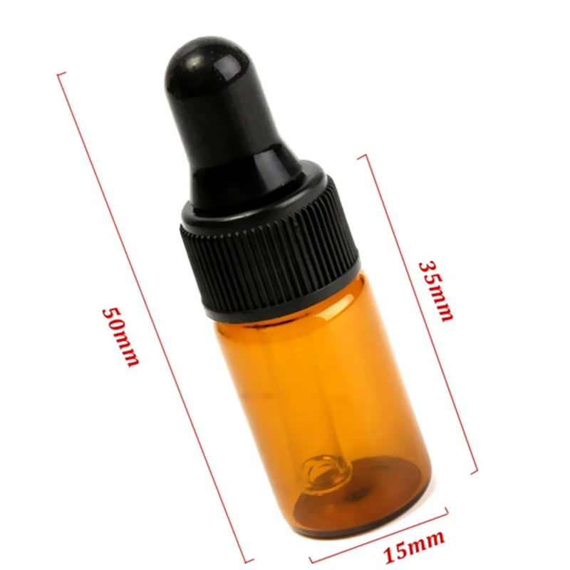 Arshen 3 мл капельница для эфирного масла капельная ароматерапия духи пустые бутылки для диспенсера Янтарный стеклянный жидкий реагент бутылочка с пипеткой