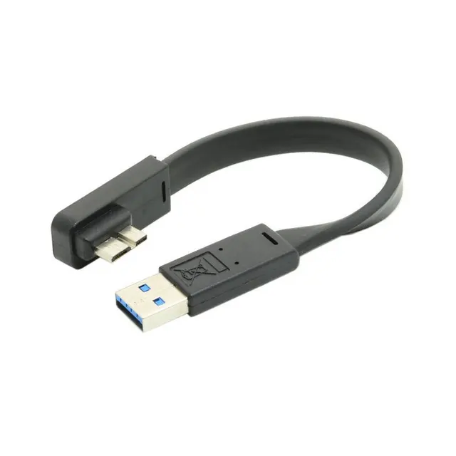 The New Slim USB 3.0 A Male to Micro B Male 90 Degree Right Angled