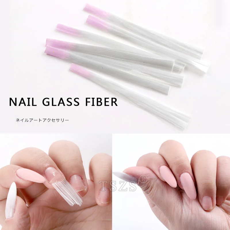 

1bag/lot Professional Fiberglass Nail Extension Glass Fiber for Nail Silk Extension Nail Form Acrylic Tips Nail Salon supplier