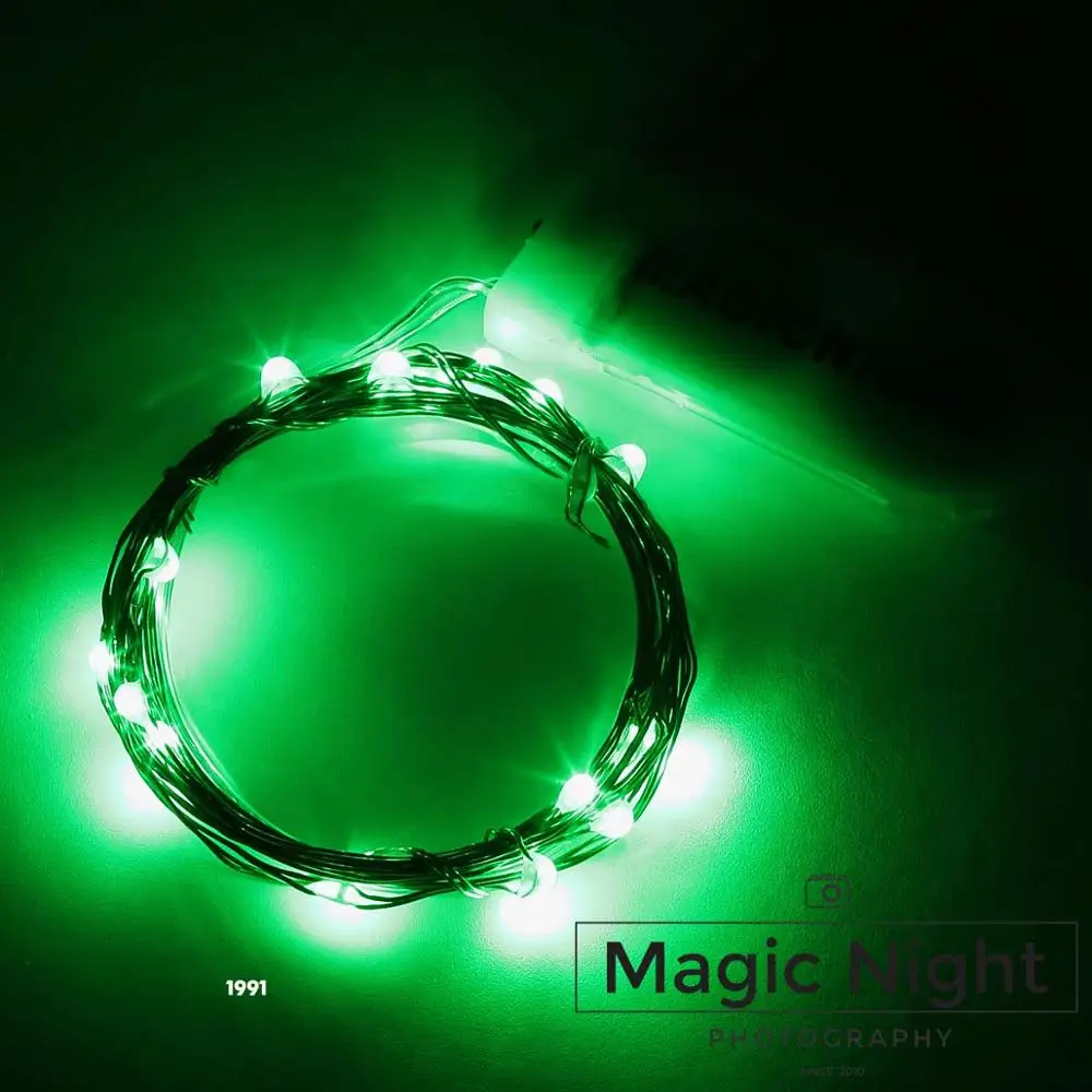 Magicnight Светлячок гирлянда Звездный светильник теплый белый микро светодиодный светильник s батарея работает для домашнего декора в комплекте батарея - Испускаемый цвет: Зеленый