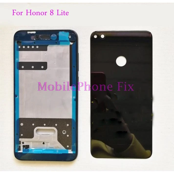 

Back Battery Cover + LCD Front Housing Middle Frame For Huawei Honor 8 Lite, P8 Lite 2017, P9 Lite 2017 Full Housing + Buttons