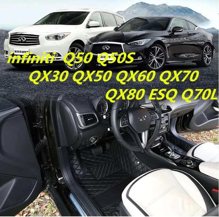 Jioyng 3D слякоть Коврики ноги площадку для Infiniti Q50 q50s qx30 qx50 qx60 qx70 QX80 эсквайр Q70 Q70L (6
