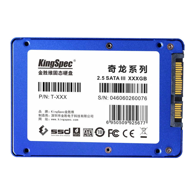 Kingspec 2,5 дюймов 2," SATA III 3 6 ГБ/сек. SATA II 2 60GB SSD 64G HDD жесткий диск твердотельный накопитель для ноутбука SSD жесткий диск бесплатно