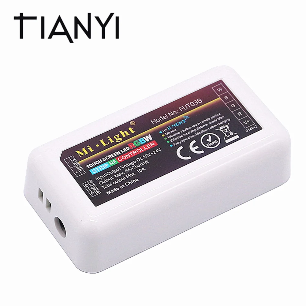 

DC 12V - 24V 2.4G Wireless RF RGBW LED Controller Dimmable For RGBW LED Strip 5050 Via Mi Light 2.4G Remote Control