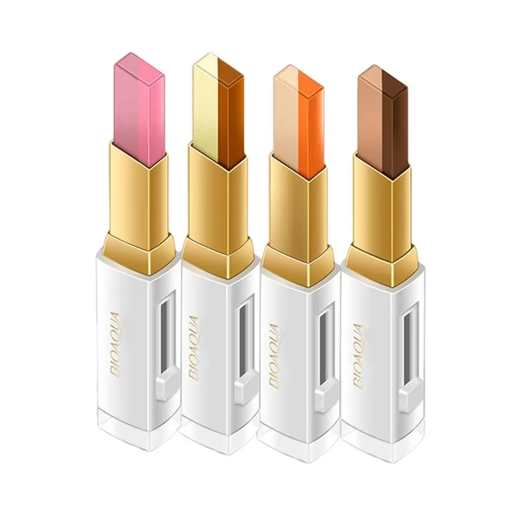 Kopen 1 stks Waterdichte Dubbele Kleur Oogschaduw Stok Stereo Shimmer Kleur Oogschaduw Cr egrave;me Pen Eye Make Up Palet Cosmetica