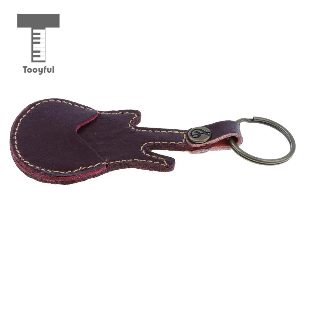 Smooth Wooden Guitar Pick Plectrums Heart Shape + Storage Case Bag for Acoustic Electric Guitar
