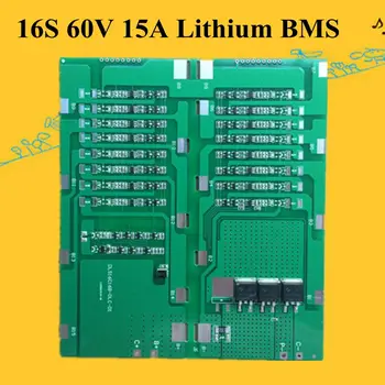 

1pc 16S 60v Bms 15A Smart Bms 16s1p 60v Lithium Pack 3.7v Liion Cell 60v 2.2ah 60v 500w 600w 800w 900w Electric Unicycle Battery