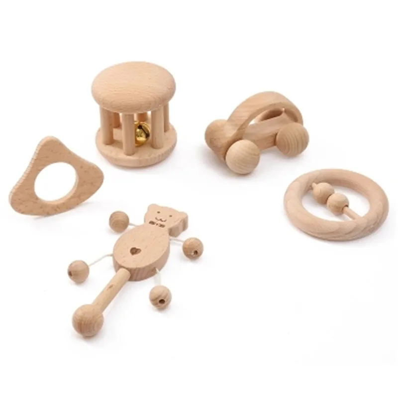 1-5Pc-Montessori-Baby-Set-Organic-Wood-Best-Shower-Gifts-For-Kids-Motor-Development-Set