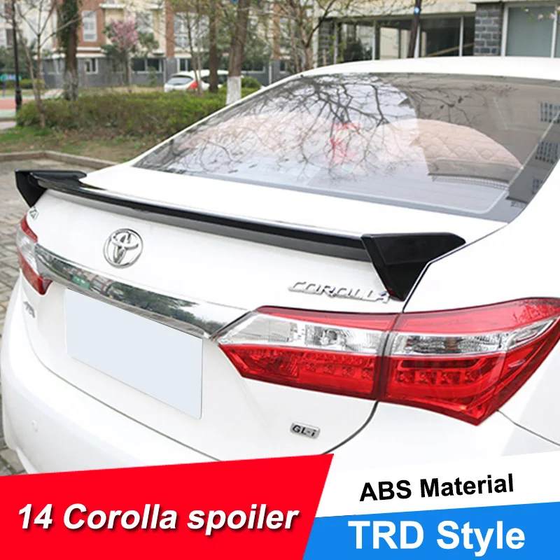 JNCFORURC Задняя Крышка багажника автомобильный спойлер крылья для Toyota Corolla Sedan 4D 2014 15