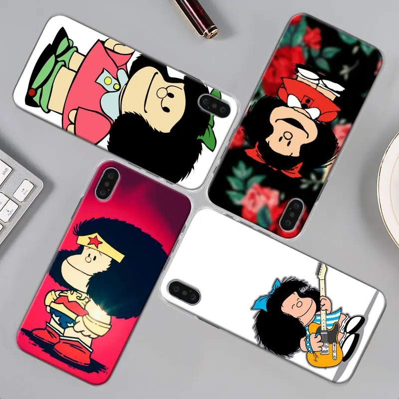 Mafalda чехол для телефона для Apple iPhone X XR 7 8 Plus 6 6s Plus XS MAX 11 Pro Max SE чехол для телефона Coque