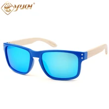 Новинка, Бамбуковые мужские солнцезащитные очки, деревянные солнцезащитные очки для женщин, фирменный дизайн, поляризационные деревянные солнцезащитные очки Oculos de sol masculino 1207