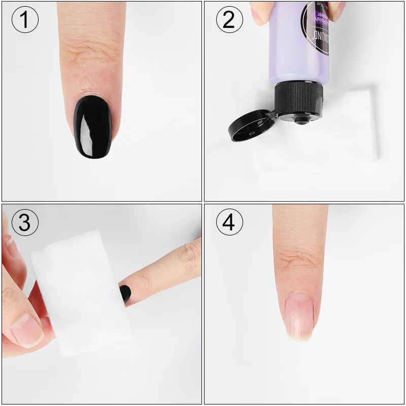 Средство для снятия лака ROSALIND только для удаления лака для ногтей безворсовые салфетки зажим для ногтей обезжиривающий инструмент для маникюра Очиститель Ногтей