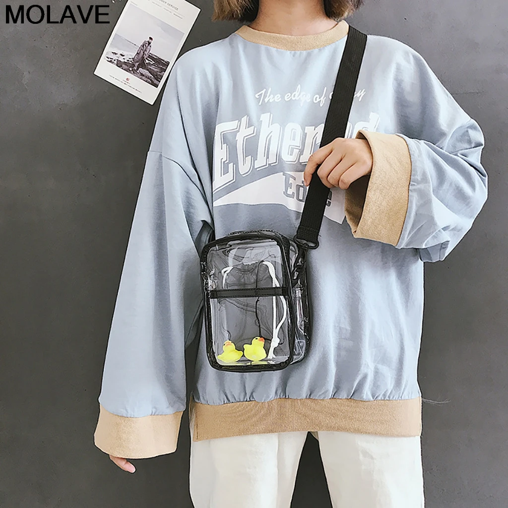 

Molave Transparent Bag for Women Clear Shoulder Bags Female Handbags Women Versatile Messenger Bag Shoulder Fashion Bag 10JULY22